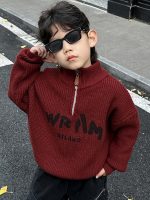 [90-150cm]あったか スタンドネック ニット セーター - Image 4