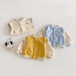 [73-120cm] 配色 カジュアル アウター