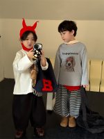 [100-160cm] 犬柄 プリント トップス 長袖Tシャツ - Image 6