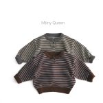 [80-130cm]カジュアル ボーダー柄 ニット セーター - Image 3