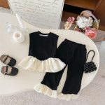 [73-120cm]女の子 セットアップ ノースリーブトップス+パンツ フリル - Image 5