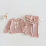 [73-120cm]二点セット 可愛い スウィート 女の子 トップス+パンツ セット - Image 7