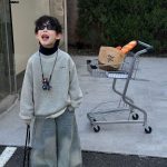 [90-160cm] カジュアル ゆったり トレーナー