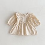 [66-110cm] 肩フリル ワンピース or ロンパース - Image 12