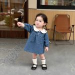 [73-100cm] キュート デニム ワンピース - Image 2