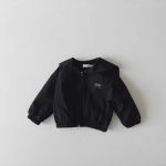 [73-120cm]セーラーカラー アウター女の子 シンプル 合わせやすい