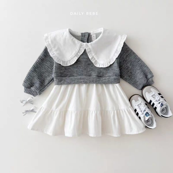 [73-120cm] おしゃれ 切り替え ワンピース