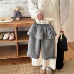 [73-120cm]フリルデザイン 厚手 すっきり見え 女の子 パンツ - Image 2