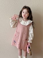 [80-130cm]ナチュラル ガーリー フリル トップス/ワンピース - Image 2