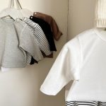 [66-100cm]肌に優しい シンプル 長袖 Tシャツ - Image 9