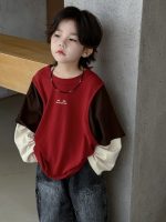 [100-150cm] カジュアル 切り替え トップス - Image 6