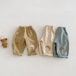 [73-120cm] ナチュラル 星柄 月柄 パンツ - Image 2