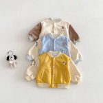 [73-120cm] 配色 カジュアル アウター - Image 4