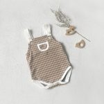 [73-100cm]チェック柄帽子+ トップス + スカート セットアップ /帽子単品 - Image 5