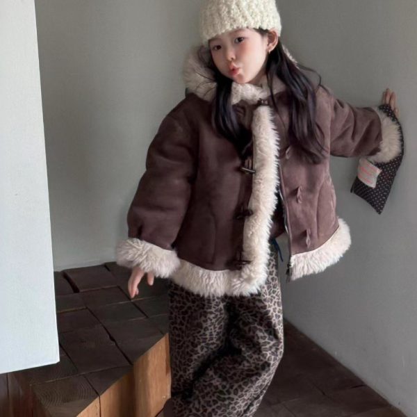 [90-140cm]おしゃれ あったか もこもこ アウター/セーター/パンツ