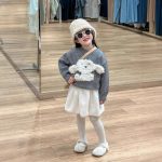 [73-120cm]可愛い 犬柄 女の子 セーター/スカート - Image 6