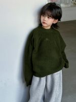 [100-160cm]ナチュラル シンプル ニット セーター - Image 7