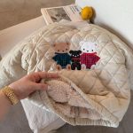 [90-140cm] 刺繍 クマ柄 裏起毛 アウター - Image 5