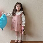 [80-130cm]ナチュラル ガーリー フリル トップス/ワンピース - Image 6