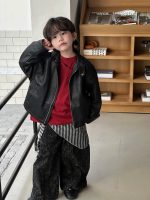 [90-150cm]クール 防風 ライダースジャケット - Image 4