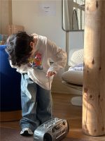 [100-150cm]ゆったり 履きやすい デニムパンツ - Image 3