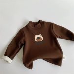 [73-120cm] 動物柄 裏起毛 トップス - Image 5