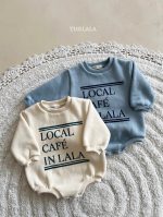 [66-90cm] 英字プリント ロンパース - Image 6