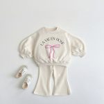 [70-120cm]おしゃれ カジュアル トレーナー+パンツ セットアップ - Image 4