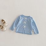 [73-120cm] おしゃれ リボン付き 女の子 トップス - Image 9