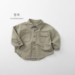 [80-130cm]レトロ カジュアル 着やすい シャツ - Image 4