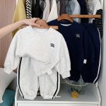 [73-120cm] シンプル トレーナー+パンツ セットアップ - Image 2