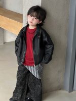 [90-150cm]クール 防風 ライダースジャケット - Image 2