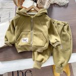 [73-120cm] ジップパーカー+パンツ セットアップ - Image 8