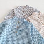 [73-110cm] チェック柄 ナチュラル シャツ - Image 7