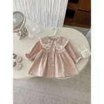 [73-120cm]ワンピース 女の子 レトロ 上品 ドールカラー - Image 2