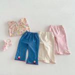 [73-120cm]フレアパンツ 女の子 キュート 写真映え