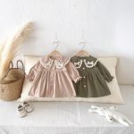 [73-120cm]ワンピース 女の子 レトロ 上品 ドールカラー