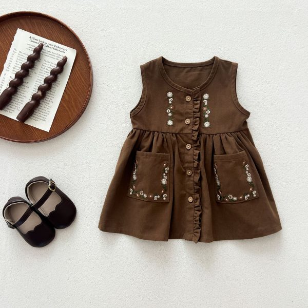 [80-130cm]トップスorワンピース 女の子 おしゃれ レトロ