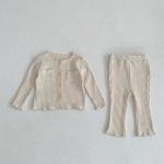 [73-120cm]セットアップ ベビー 女の子 無地 肌触り良い - Image 4