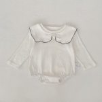 [66-90cm]ロンパース シンプル 無地 肌触り良い - Image 9