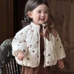 [73-100cm] 韓国風 ドット 蝶結び アウター - Image 7