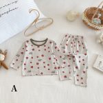 [73-100cm]総柄 カートゥーン ルームウェア セットアップ - Image 10