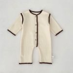 [66-90cm] スカラップ 裏起毛 カバーオール - Image 10