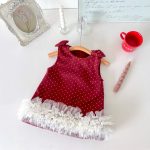 [73-100cm] おしゃれ ドットジャンパースカート - Image 4