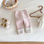 [73-100cm] ロールヘム 裏起毛 レギンス - Image 10