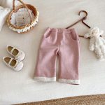 [73-100cm]フリース ワイドパンツ - Image 5