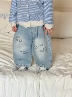 [73-110cm]カーディガン&デニムパンツ&長袖Tシャツ トレンド - Image 8