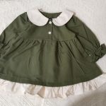 [73-120cm]ワンピース 女の子 写真映え ナチュラル フリルカラー