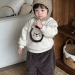 [73-110cm] 韓国風 くまさん、ライオン あったか セットアップ - Image 4