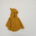 [73-110cm] フード付き ニット プルオーバー - Image 8